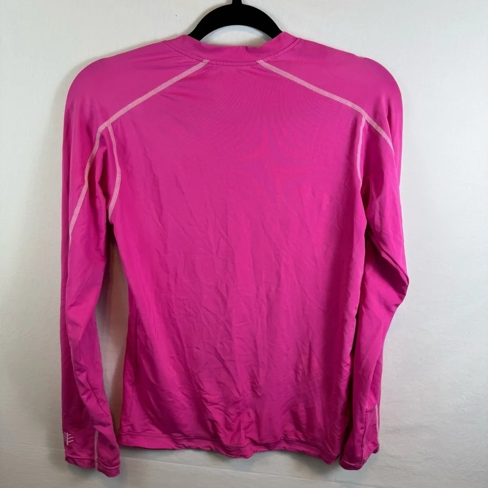 Coolibar Pink Long Sleeve RashGuard Girls Size L